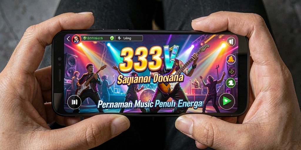 Tampilan gameplay mengasyikkan dari permainan musik 333V.