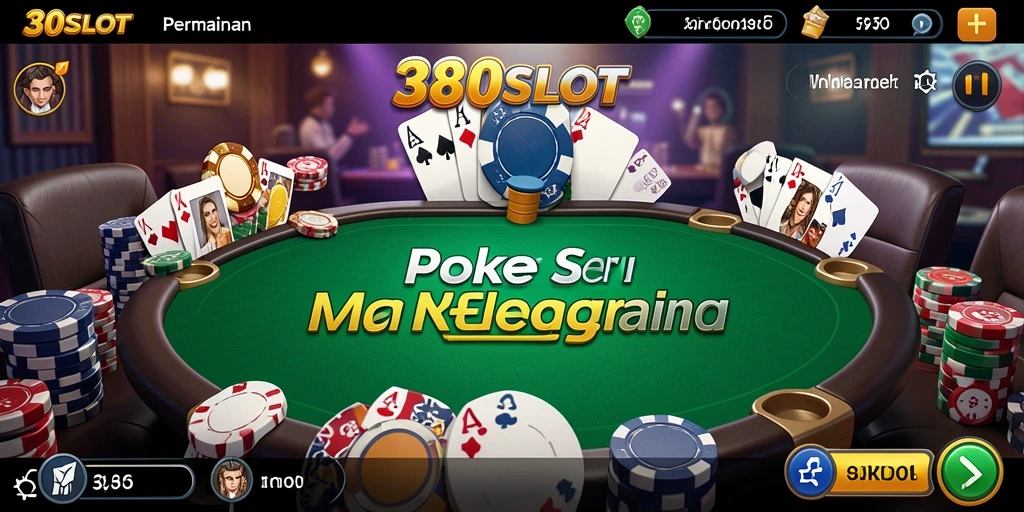 Tampilan gameplay Poker yang menarik di 380SLOT.
