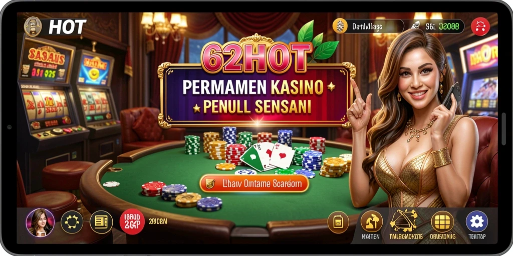 Tampilan gameplay utama 62HOT yang menarik dan seru.