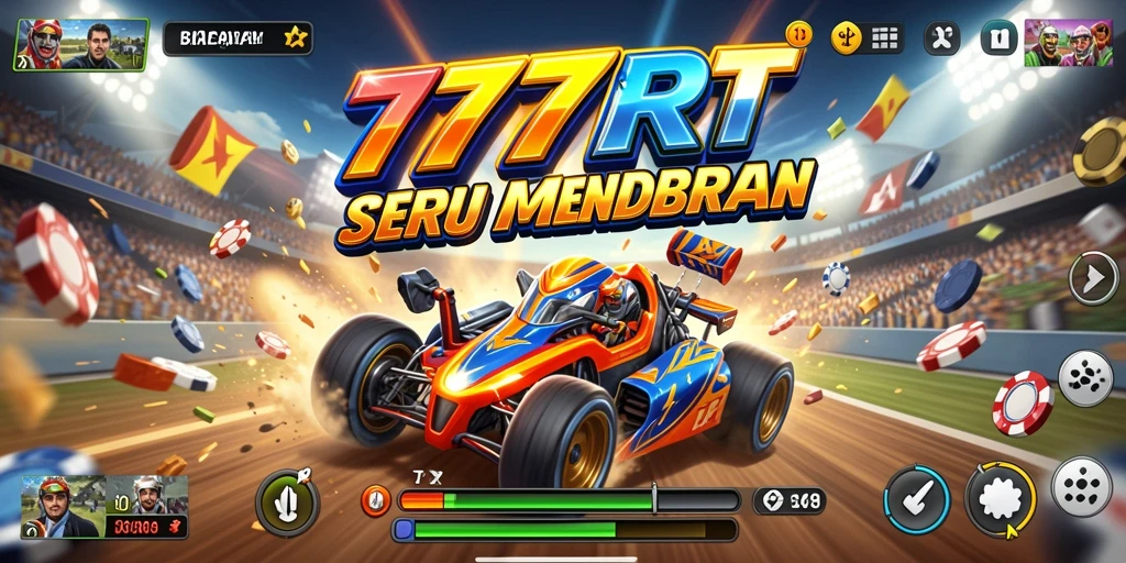Tampilan gameplay balapan yang menegangkan dan penuh aksi.