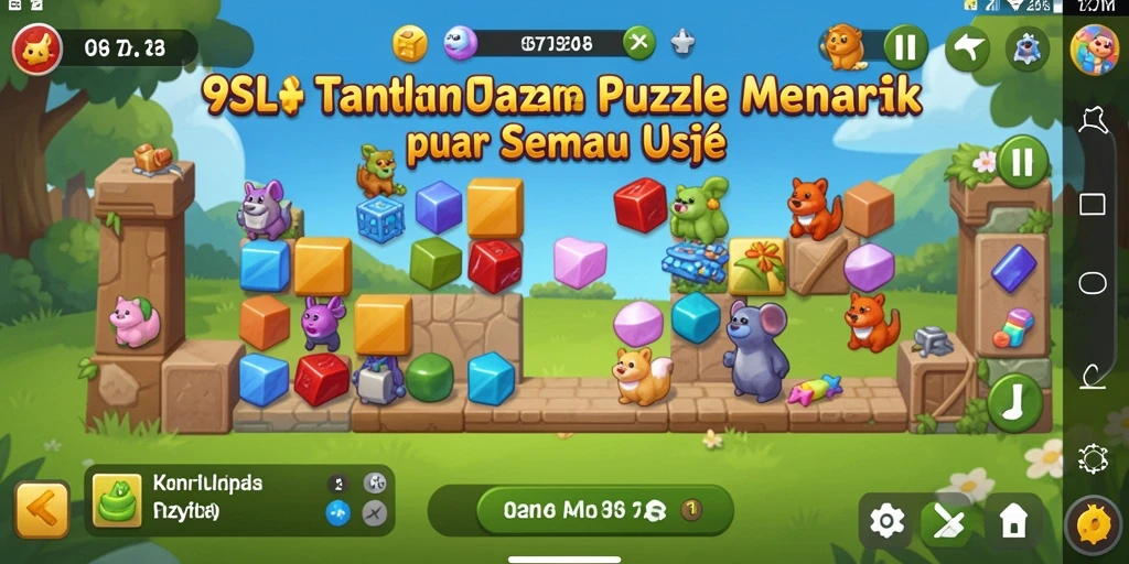 Tampilan gameplay 9SL dengan tantangan puzzle yang menarik.
