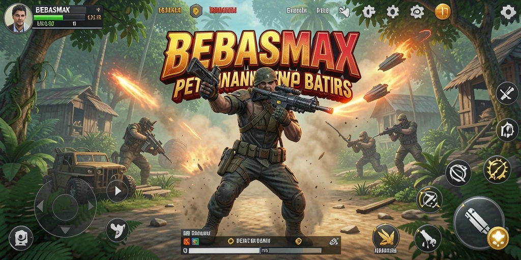 Screenshot BEBASMAX menunjukkan intensitas aksi dan grafis yang memukau.