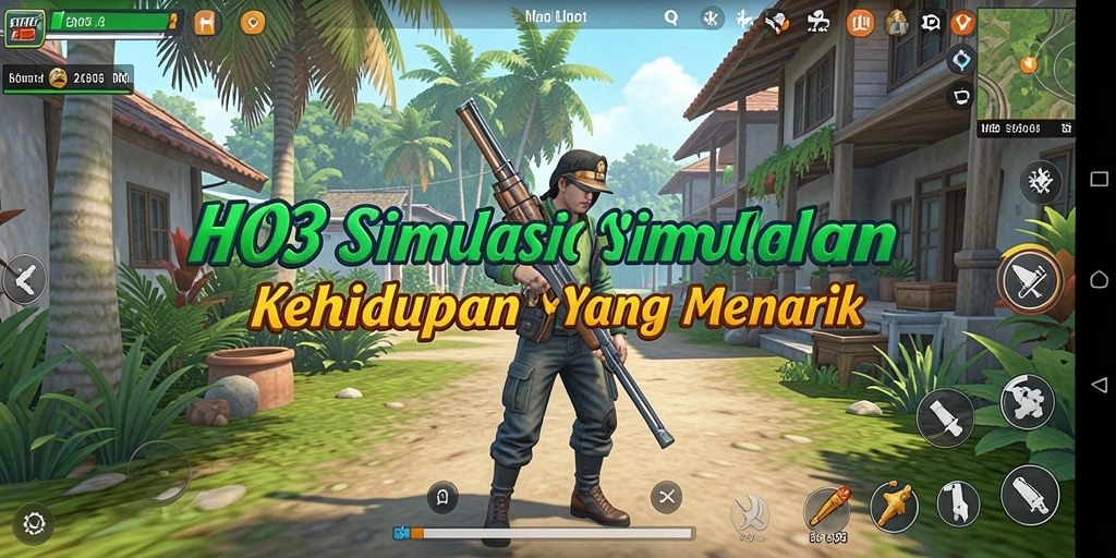 Tampilan gameplay HO3 yang menarik dan interaktif dalam simulasi kehidupan.