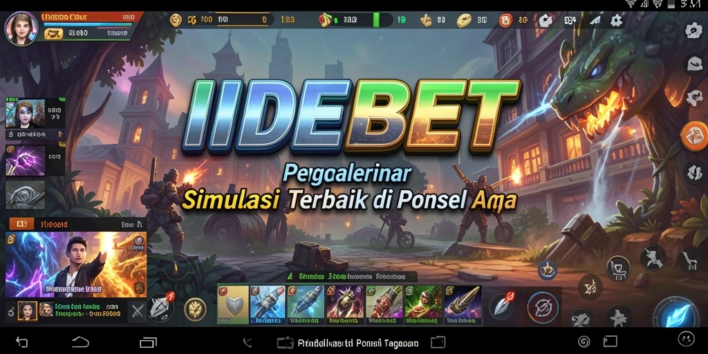 Tampilan gameplay <strong>IDEBET</strong> dengan interaksi karakter yang menarik.