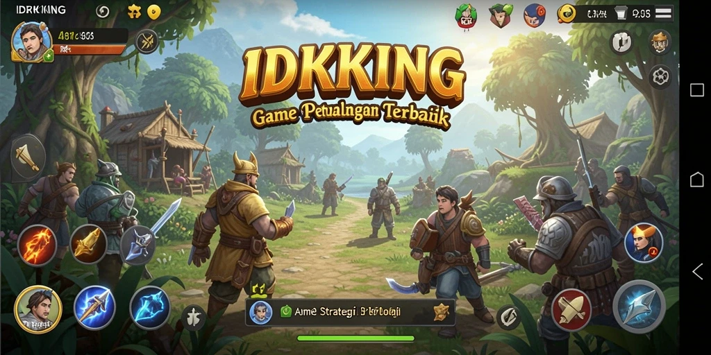 Tampilan permainan <strong>IDRKING</strong> yang menakjubkan dengan pertempuran strategis.