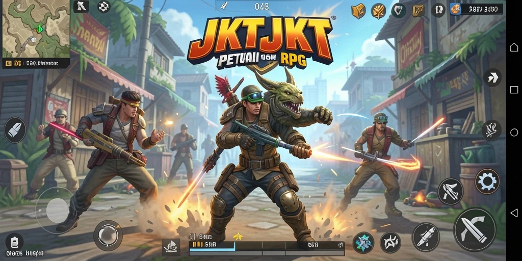 Tampilan gameplay JKTJKT yang memukau dalam pertempuran ARPG.