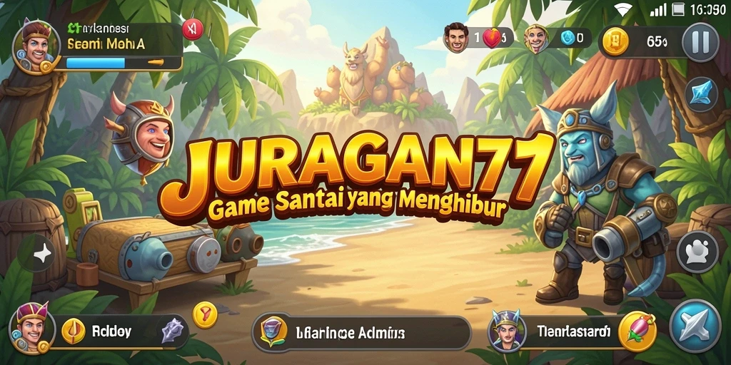 Tampilan menarik dari gameplay JURAGAN77 yang penuh warna.