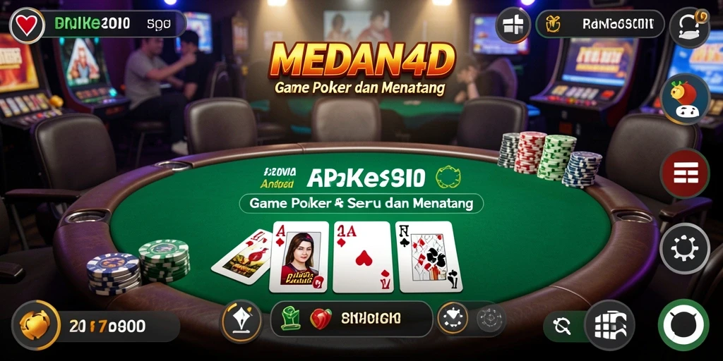 Tampilan menarik dan gameplay mendebarkan di MEDAN4D.