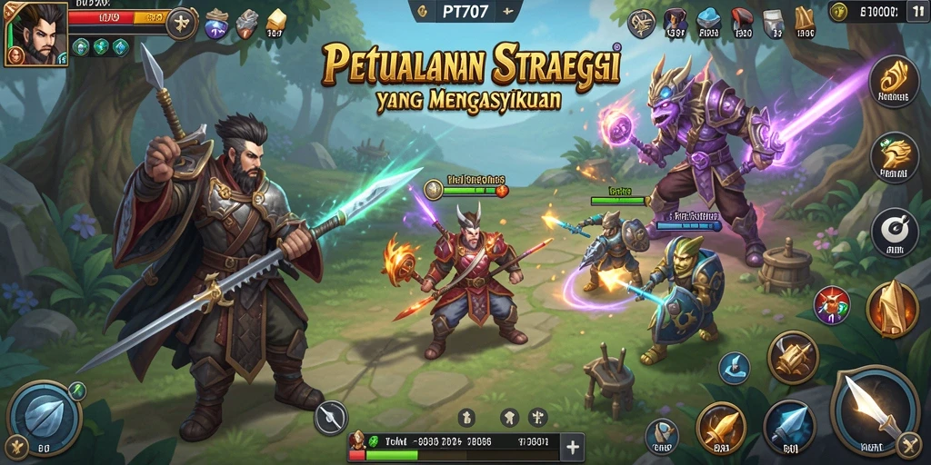 Gameplay PT707 yang imersif dengan strategi mendalam.