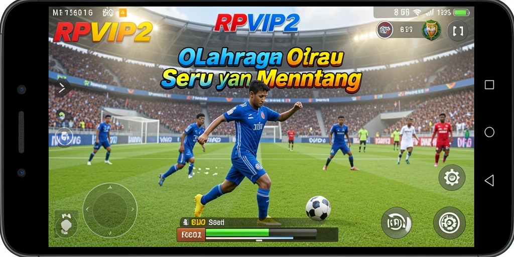 Tampilan gameplay RPVIP2 yang menegangkan dalam pertandingan olahraga.