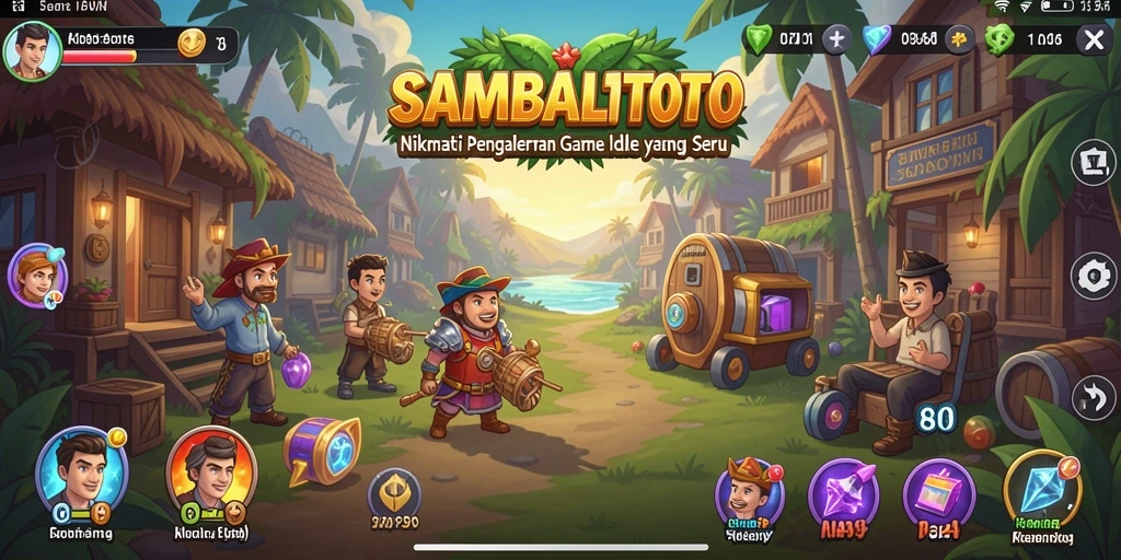 Tampilan gameplay <strong>SAMBALTOTO</strong> menunjukkan keseruan permainan Idle yang menarik.