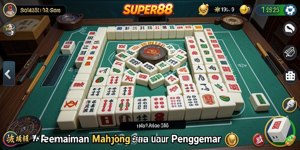Tangkapan layar utama <strong>SUPER88</strong> menunjukkan momen seru dalam permainan Mahjong.