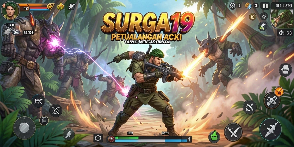 Tampilan menarik dari gameplay SURGA19 yang penuh aksi.