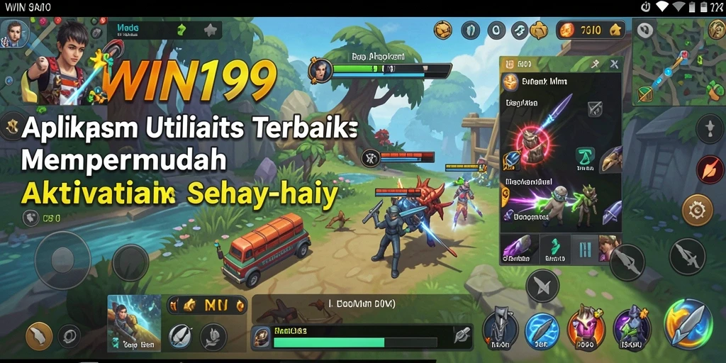 Tampilan antarmuka WIN199 yang sederhana dan intuitif.