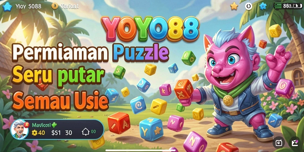 Tampilan gameplay YOYO88 yang penuh warna dan menantang.